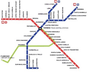 Карта метро Рима